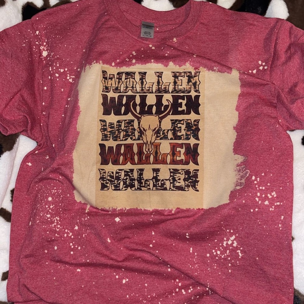 Morgan Wallen bleached tshirt